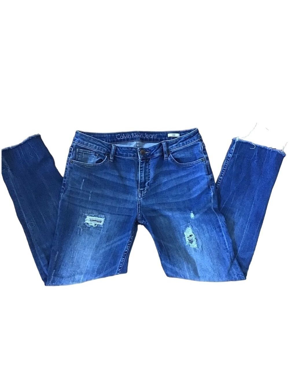 CALVIN Klein distressed jeans boyfriend 28 ripped